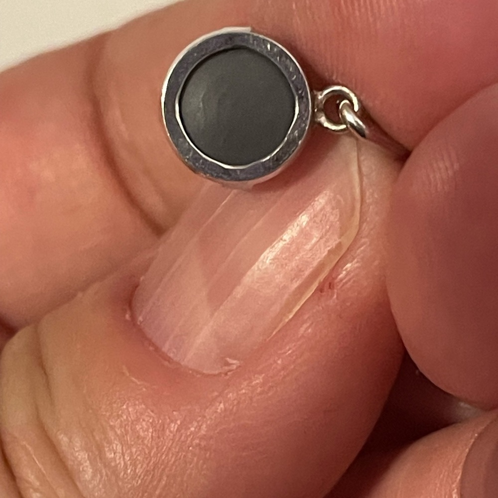 14K white gold opal Pendant - Picture 7 of 7